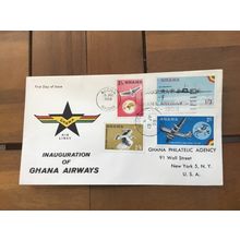 ICOLLECTZONE 1953 Ghana Airways Inauguration FF Flight Cover (F300)