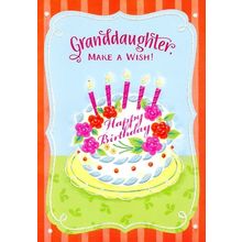 Granddaughter Make A Wish - Birthday Greeting Card - 1740D