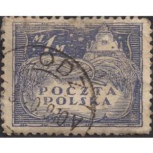 NORTH POLAND, Granary in Kazimierz Dolny, blue 1919, 1 Marek, #2