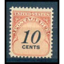 Used J97 10c Postage Due Barely Clears WA1532