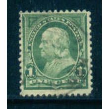 Used 279 1c Benjamin Franklin Fine M04280