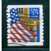 Used 2913 32c U.S. Flag Over Porch Fine CNS 33333 W0851