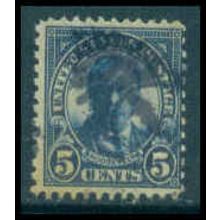 Used 637 5c Theodore Roosevelt Average M10042
