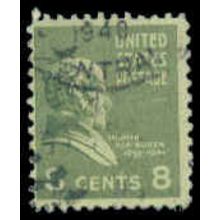 Used 813 8c Martin Van Buren Barely Clears M07848