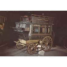 Thomas Tilling Knifeboard Omnibus Peckham London Stage Coach Stagecoach Postcard