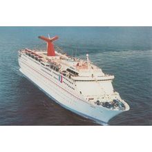 SS Jubilee Carnival Cruise Lines Ship Liner Advertising Postcard