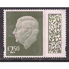 GB 2024 KC 3rd £2.50 Gooseberry Green Machin Used SG V5026 ( L1050 )