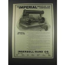 1911 Ingersoll-Rand Imperial Duplex Air Compressors Ad