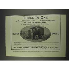 1911 Huber Engine Ad - Three In One