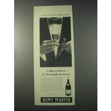 1959 Remy Martin Cognac Ad - A Host Is Known By