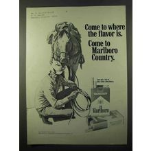 1971 Marlboro Cigarettes Ad - Come to Where the Flavor is