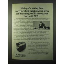 1971 SCM 211 Copier Ad - Worrying About Expenses