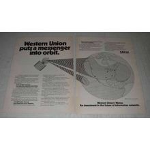 1974 Western Union Westar Ad - Into Orbit