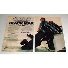 1975 Mercury Black Max Outboard Motor Ad - Toughest!