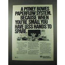 1975 Pitney Bowes Mailing Systems Ad - Hands to Spare