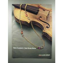 1983 Avon Classic Jewelry Ad - Two Classics - Strad