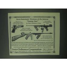 1983 Auto-Ordnance Thompson Ad - 1927 Pistol; A1 Deluxe