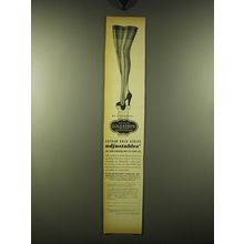 1947 Gotham Gold Stripe Stockings Ad - On a Pedestal