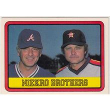 1983 Donruss Phil & Joe Niekro Brothers baseball card #613