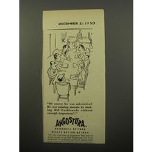 1950 Angostura Aromatic Bitters Ad - cartoon by Virgil Partch - Of Course