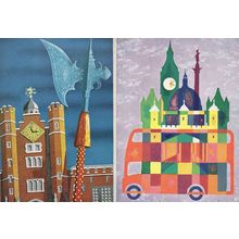 St James Palace 2x London Underground Poster Postcard s