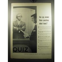 1957 America's Independent Electric Light and Power Companies Ad - Taxes