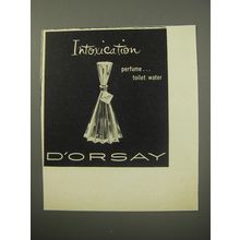 1955 D'Orsay Intoxication Perfume Advertisement