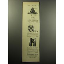 1957 Abercrombie & Fitch Advertisement - Golden Barometer, Hensoldt Binoculars