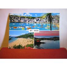 multiview, ST. IVES .CORNWALL .used postcard by John Hinde =