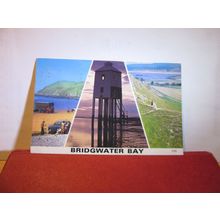multiview, BRIDGWATER BAY, SOMERSET used postcard by Harvey Barton 1976 pm =