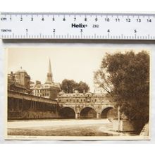 vintage Postcard - Bath, Pulteney Bridge