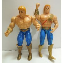 Vintage MOTU He-Man Action Figure Lot - 1988 & 1990 Mattel Malaysia Masters of