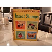 Old Vintage Little Golden Activity Book Insect Stamps (A) First Edition 1958