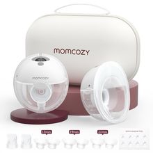 Momcozy M5 Hands-Free Wearable Breast Pump, Double-Sealed Flange for Baby-Like C