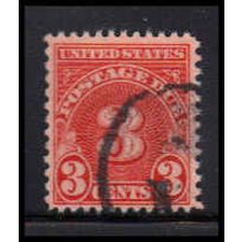 Used J82a 3c Postage Due Barely Clears K1443