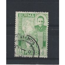 Burma.SG83 1/2a Gen.Aung San,Chinthe and Map of Burma (Green).Fine Used.Jul25a