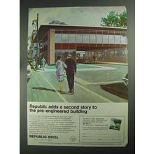 1968 Republic Steel Ad - Adds a Second Story