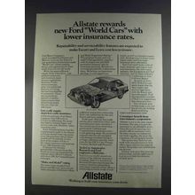 1980 Allstate Insurance Ad - Ford World Cars