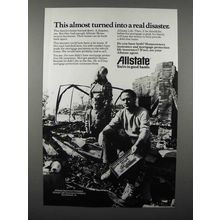 1980 Allstate Insurance Ad - Almost a Real Disaster
