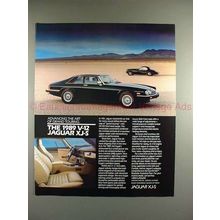 1989 Jaguar XJ-S XJS Car Ad - Advancing Grand Touring!!