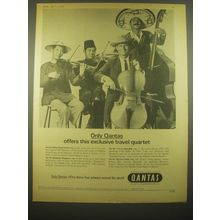 1966 Qantas Airlines Ad - Only Qantas offers this exclusive travel quartet