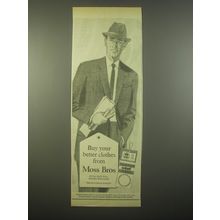 1966 Moss Bros Fashion Ad - Buy your better clothes from Moss Bros
