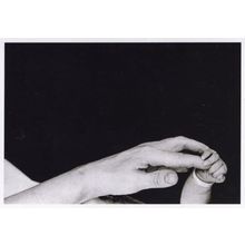 Long Island NY Mother & Child Freak Stretched Hand 1959 Award Photo Postcard