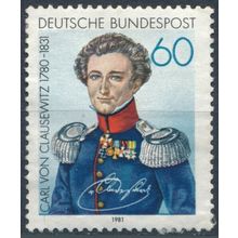 150th Death Anniv General Carl von Clausewitz- West Germany 1981 -Un H-MiNr 1114