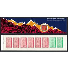 Andorra Fr. Early Coat of Arms Booklet 1987 MNH SG#F342=F345