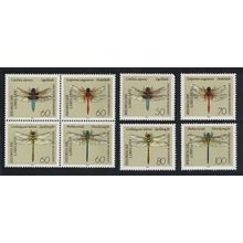 Germany Dragonflies 8v 1991 Def SG#2397-2404 MI#1545-1552