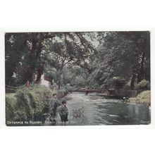 Entrance to Rushen Abbey Postcard Isle of Man IOM Liver Series