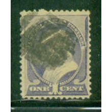 Used 212 1c Benjamin Franklin Barely Clears M01448