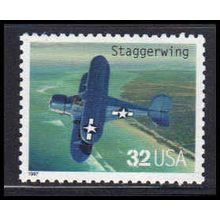 3142j 32c Staggerwing Fine MNH V2539