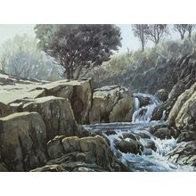 Comb Gill Beck Borrowdale Stunning Painting Postcard